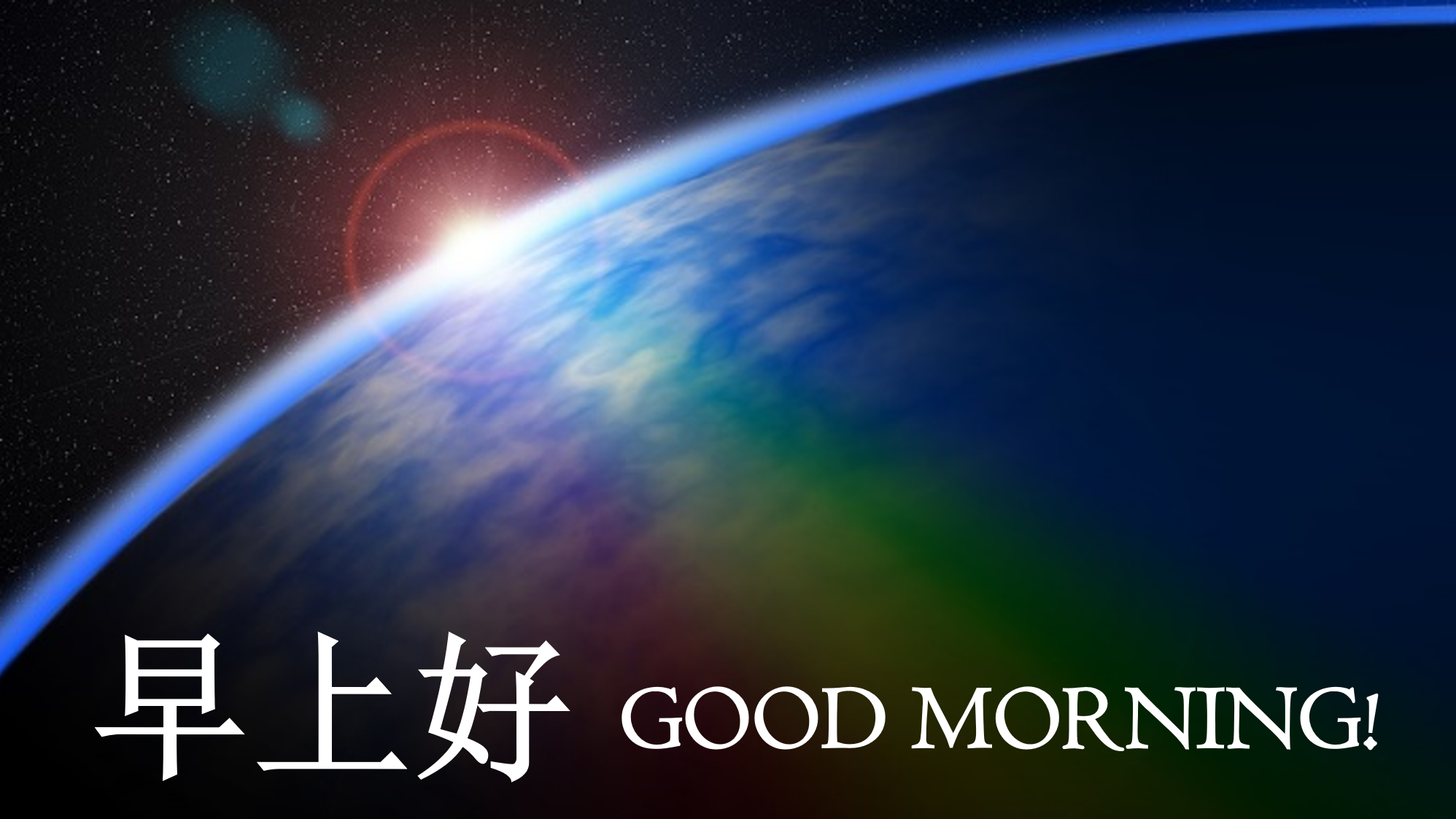 Good morning 早上好 Chinese Message 模板