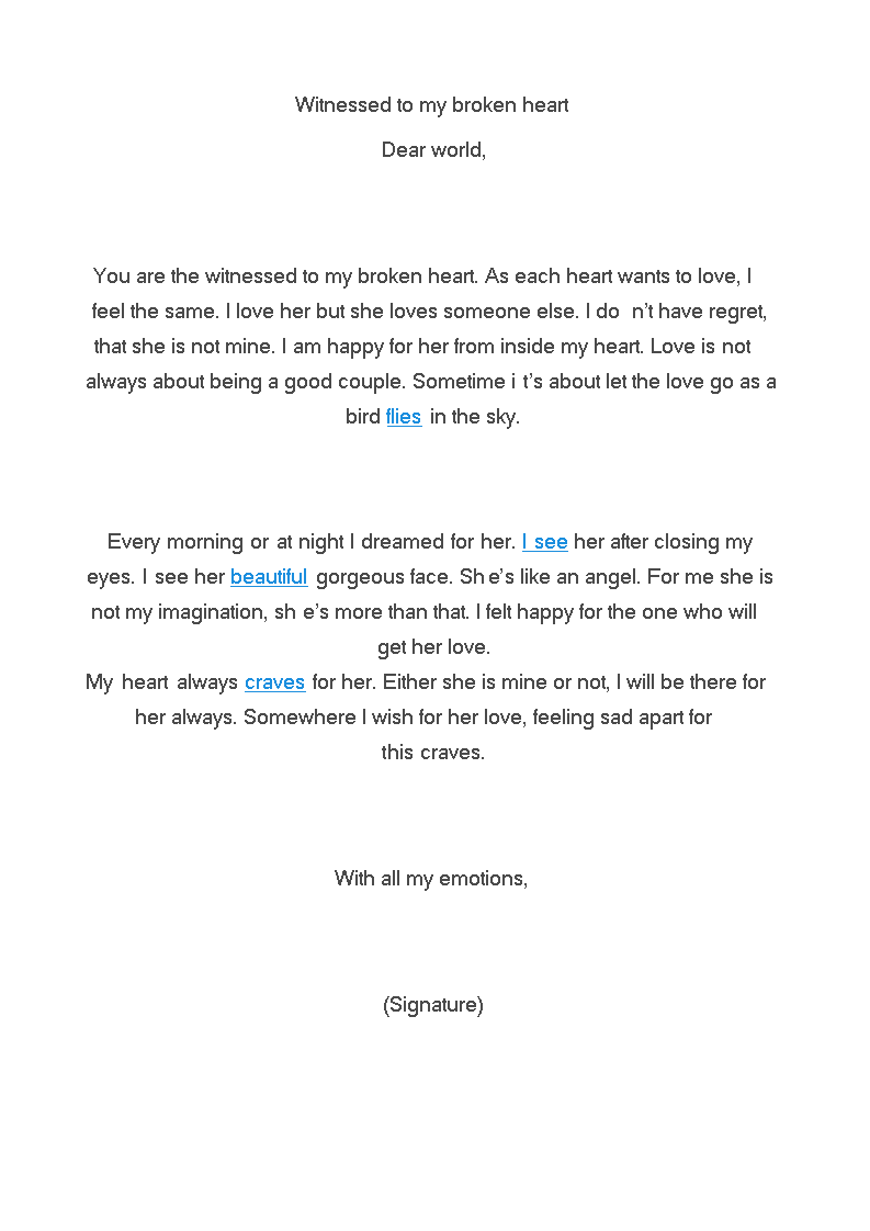 Sad Letter To Boyfriend main image