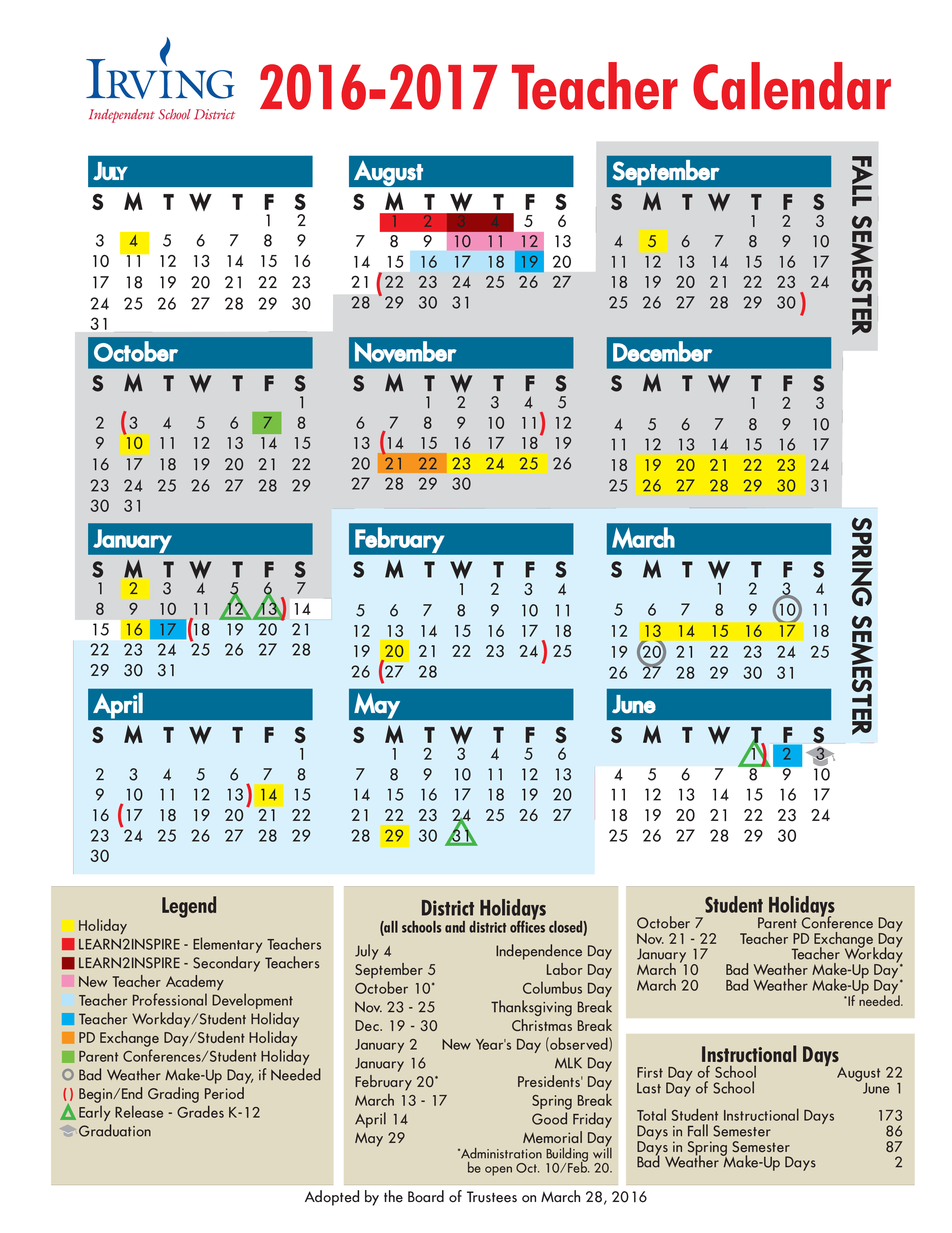 Teacher Calendar main image