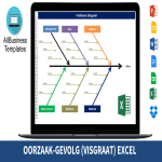Visgraatdiagram Excel Template gratis en premium templates