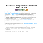 template topic preview image Debit Note Template for Attorney