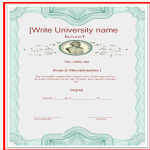 template topic preview image University Degree Certificate Template