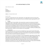 image CFO Appointment Letter