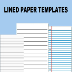 Vorschaubild des Vorlagenthemas Lined paper printable