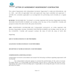 Letter Of Agreement Independent Contractor for Service gratis en premium templates