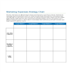 Marketing Expenses Strategy Chart gratis en premium templates