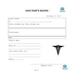 Doctors notes template gratis en premium templates