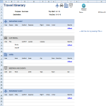 Travel Itinerary in Excel gratis en premium templates