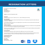 template topic preview image Account Executive Email Resignation Letter