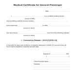 COVID19 Medical Certificate Fit to Fly gratis en premium templates