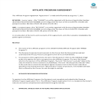 template topic preview image Affiliate Program Agreement