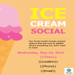 Ice Cream Social Flyer template gratis en premium templates
