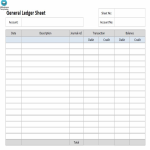 Vorschaubild der VorlageLedger Paper Template Excel