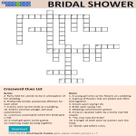 template topic preview image Bridal Shower Crossword