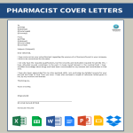 Pharmacy Cover Letter gratis en premium templates