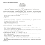 template topic preview image Construction Project Administration Resume