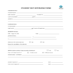 Student Exit Interview Form gratis en premium templates