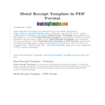 template topic preview image Hotel Receipt Template Bill