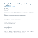 template topic preview image Apartment Property Manager Resume