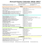 Annual Event Calendar gratis en premium templates