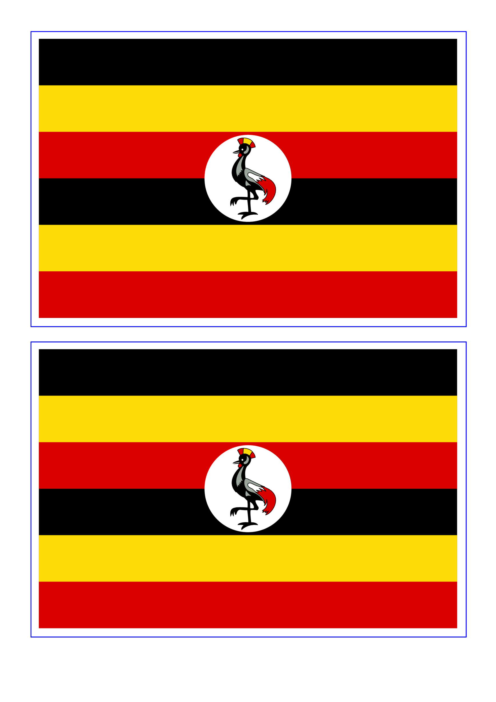template preview imageUganda Flag
