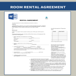 Room Rental Lease Agreement gratis en premium templates