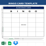 Blank Bingo Cards gratis en premium templates