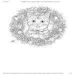 template topic preview image Mandala Cat Coloring Page