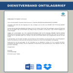 template topic preview image Dienstverband Ontslagbrief