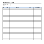 template topic preview image 18 Monthly Sales Target plan