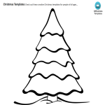 template topic preview image Printable Christmas Tree Coloring Page