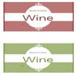template topic preview image Wine Bottle Label Template