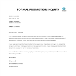 template topic preview image Promotion Inquiry Letter