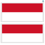 template preview imageIndonesia printable flag