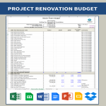 template topic preview image Project Renovation Budget
