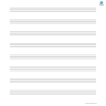 Vorschaubild der Vorlage1 Staff 8 Music Letter Staff Paper