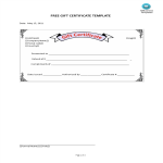 template topic preview image Free gift certificate template
