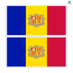 Andorra Flag gratis en premium templates