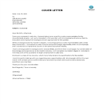 template topic preview image Marketing Cover letter example