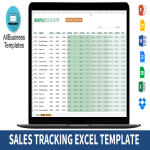 template topic preview image Monthly Sales Tracking Excel