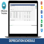 template topic preview image Depreciation schedule template example