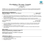 template topic preview image Firefighter Resume Sample