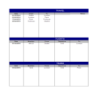 Itinerary schedule gratis en premium templates