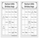 template topic preview image Printable Birthday Bingo Card