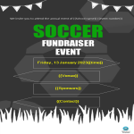 Soccer Fundraising Poster gratis en premium templates