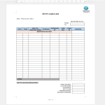 template topic preview image Petty Cash Log