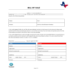 template topic preview image Bill Of Sale Texas