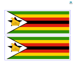 Zimbabwe printable flag template gratis en premium templates