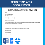 Memo Template Google Docs gratis en premium templates