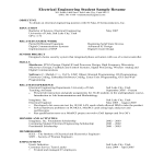 template topic preview image Electrical Engineer Fresher Resume sample